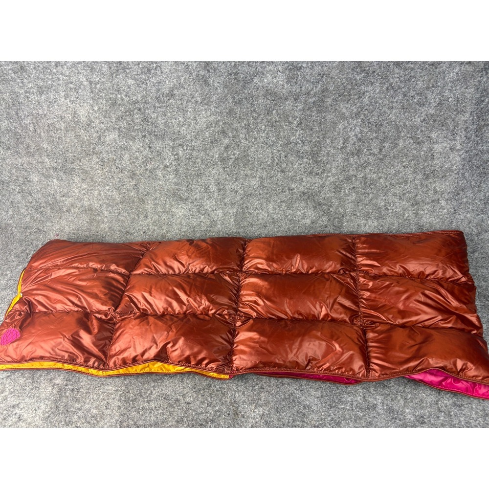 Stio Down Scarf Womens OS Bronze Reversible Quilted Insulated Colorblock